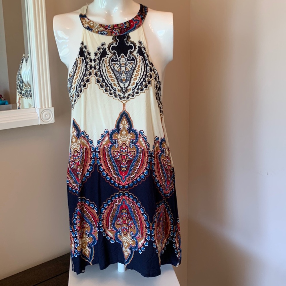 NWOT Fashion Classic Halter Style Mini Dress •Size Small